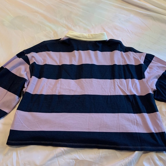 SO  Womens Cropped Long Sleeved Polo Top - Picture 5 of 8